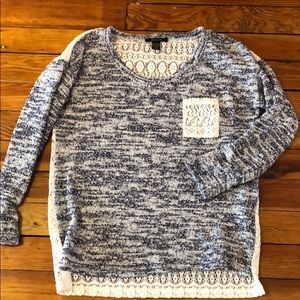 Lace long sleeve shirt